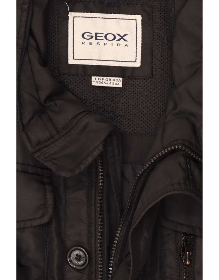 Geox Herre Utility Jacket UK 44 2XL Sort Polyester