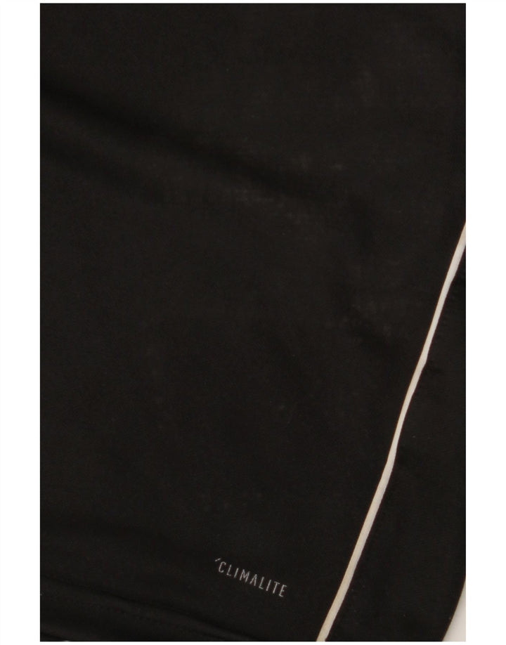 Adidas Herre Climalite Pullover med lynlås-hals Træningsdragt Top XL Sort Polyester