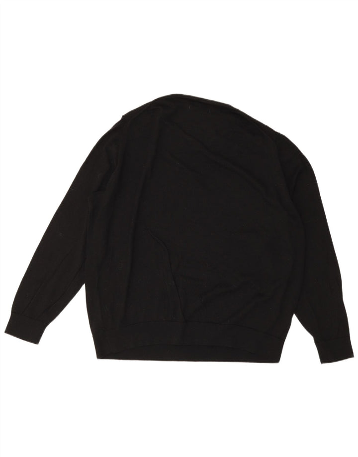 MARKS & SPENCER Dame sweater med rund hals DK 24 4XL Sort