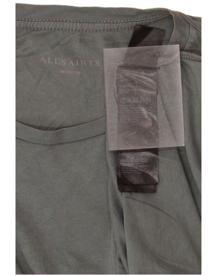 All Saints Herre T-Shirt Top Medium Grøn Bomuld