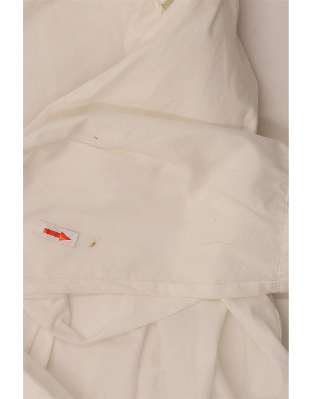 Zara Dame Langærmet Shift Dress UK 10 Small White Bomuld