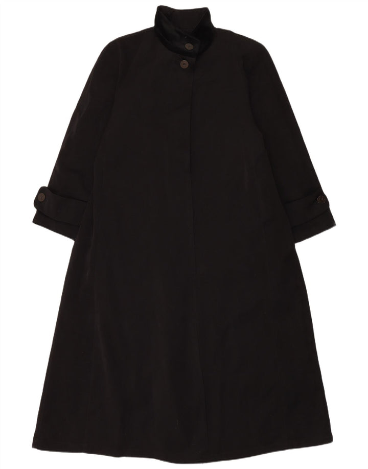 Liz Claiborne Dame Oversized Overfrakke UK 8 Small Black Polyester