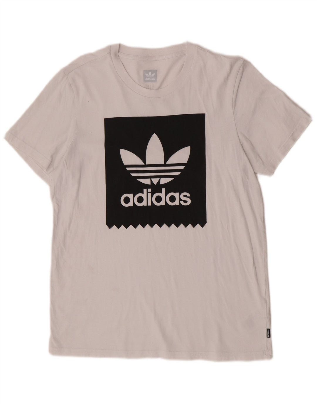 Adidas Grafisk T-shirt top til mænd Medium hvid bomuld