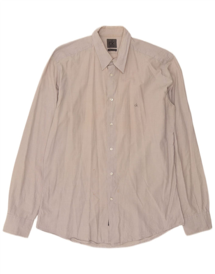 Calvin Klein Herre Slim Fit skjorte XL Beige