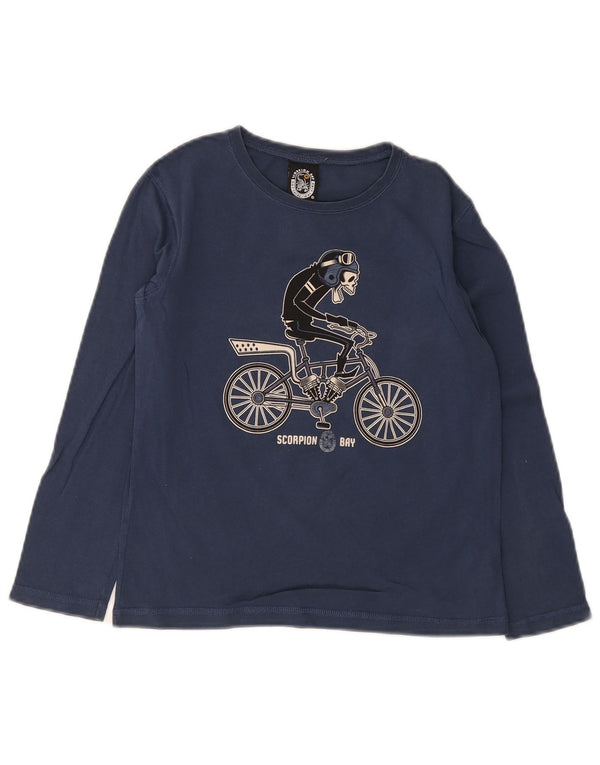 Scorpion Bay Boys Grafisk Top Langærmet 9-10 år Medium Navy Blue