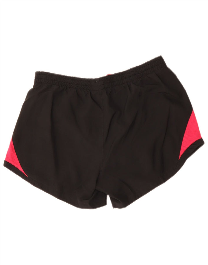NIKE sportsshorts til kvinder UK 14 Medium Sort Colourblock Polyester