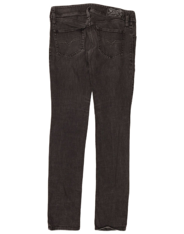 Diesel Dame Matic Slim Jeans W28 L34 Sort Bomuld