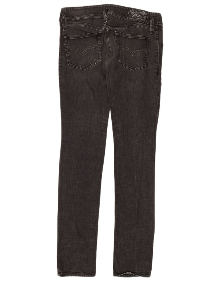 Diesel Dame Matic Slim Jeans W28 L34 Sort Bomuld