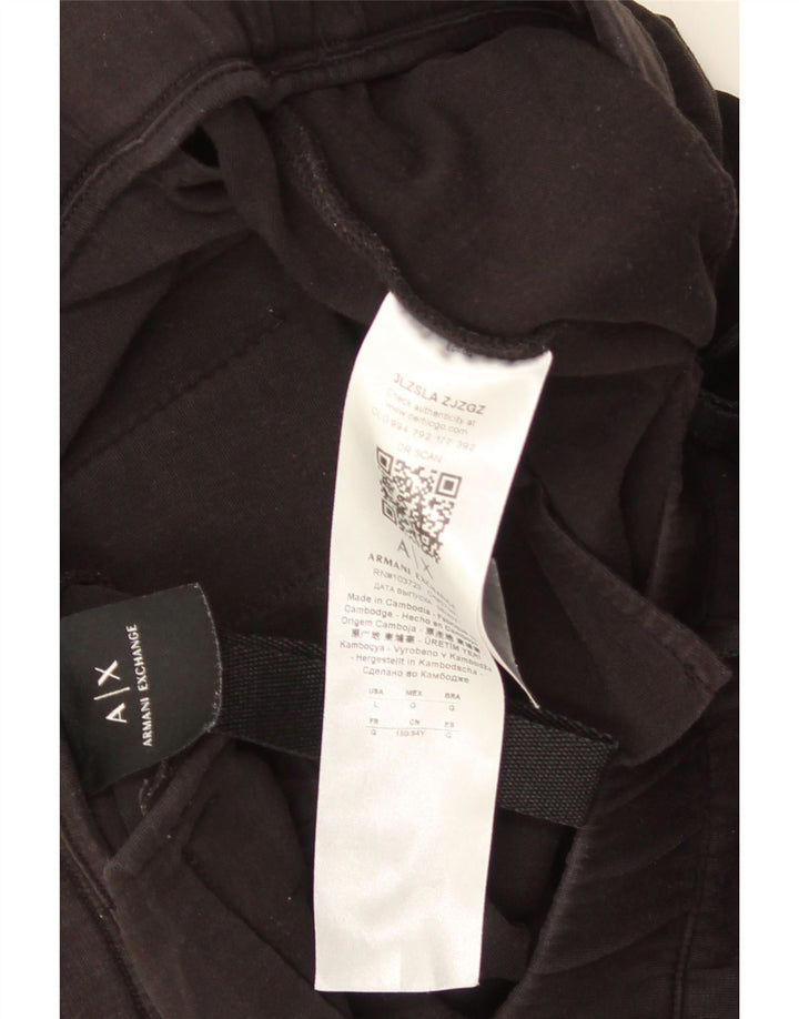 Armani Exchange Herre Cargo Shorts Large W34 Sort Bomuld