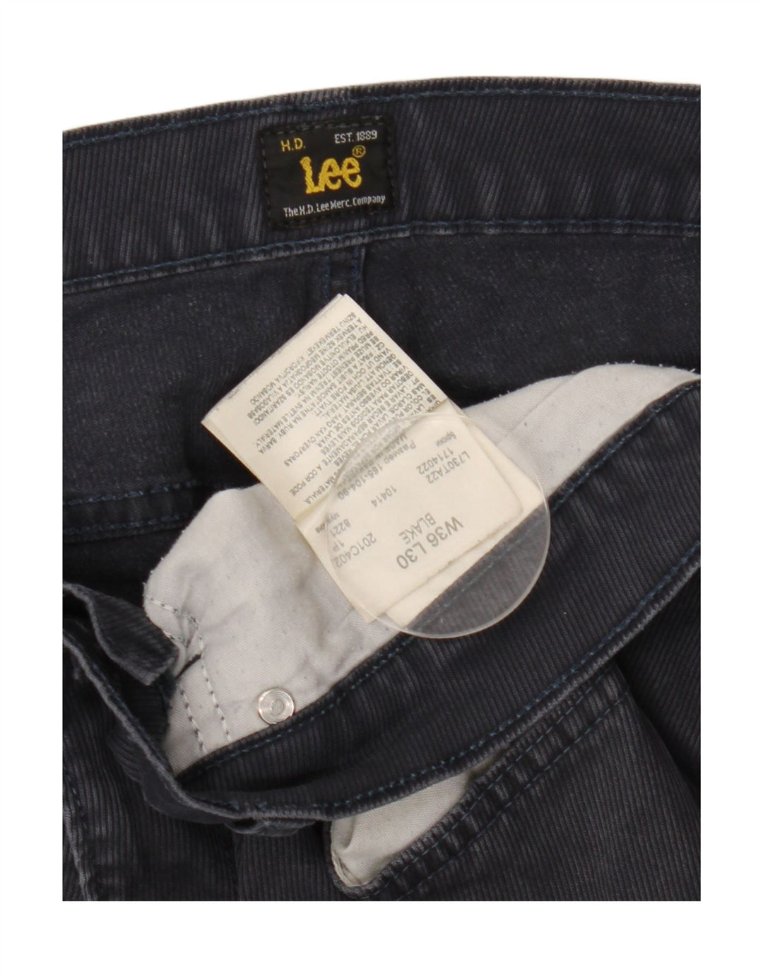 Lee Herre Blake Straight Jeans W36 L30 Blå Bomuld