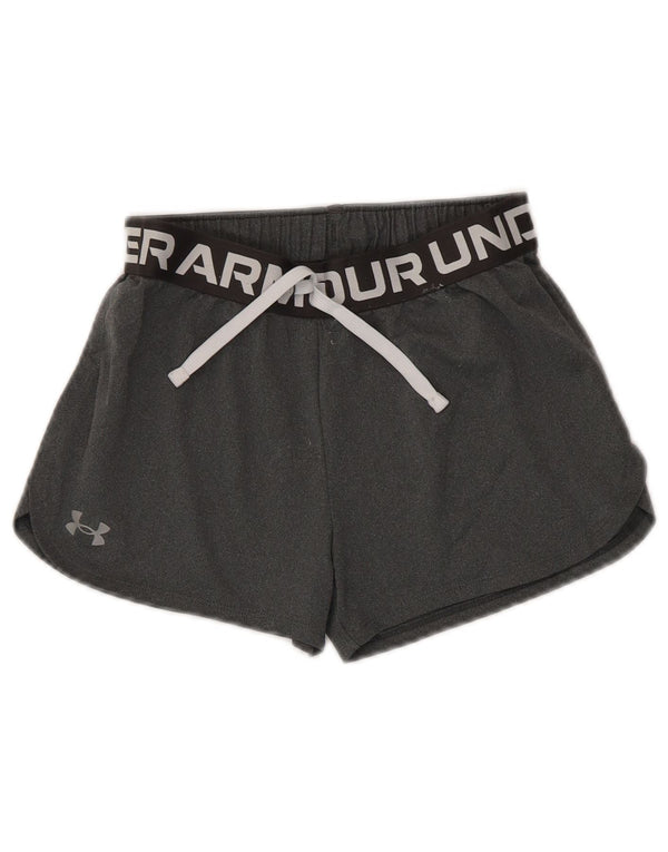 Under Armour Piger grafiske sportsshorts 9-10 år Medium Grå Flecked