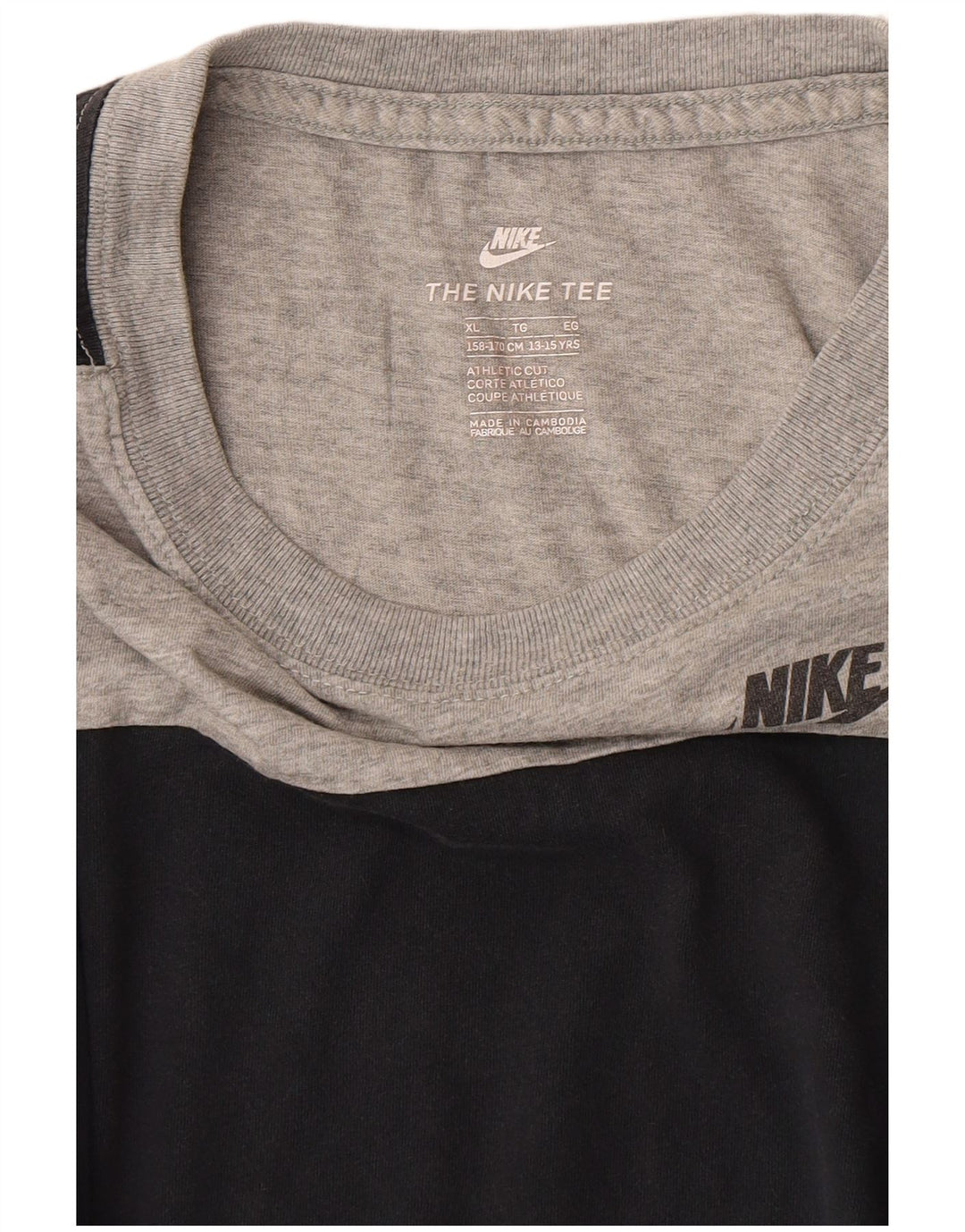 Nike Boys T-Shirt Top 13-14 år XL Grå Camouflage