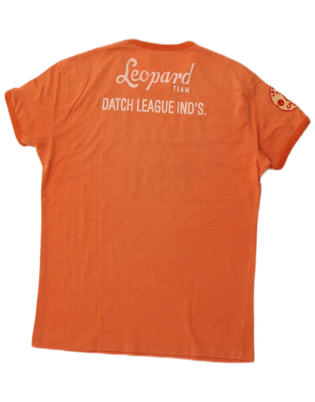 DATCH Herre grafisk T-shirt Top Medium Orange Bomuld