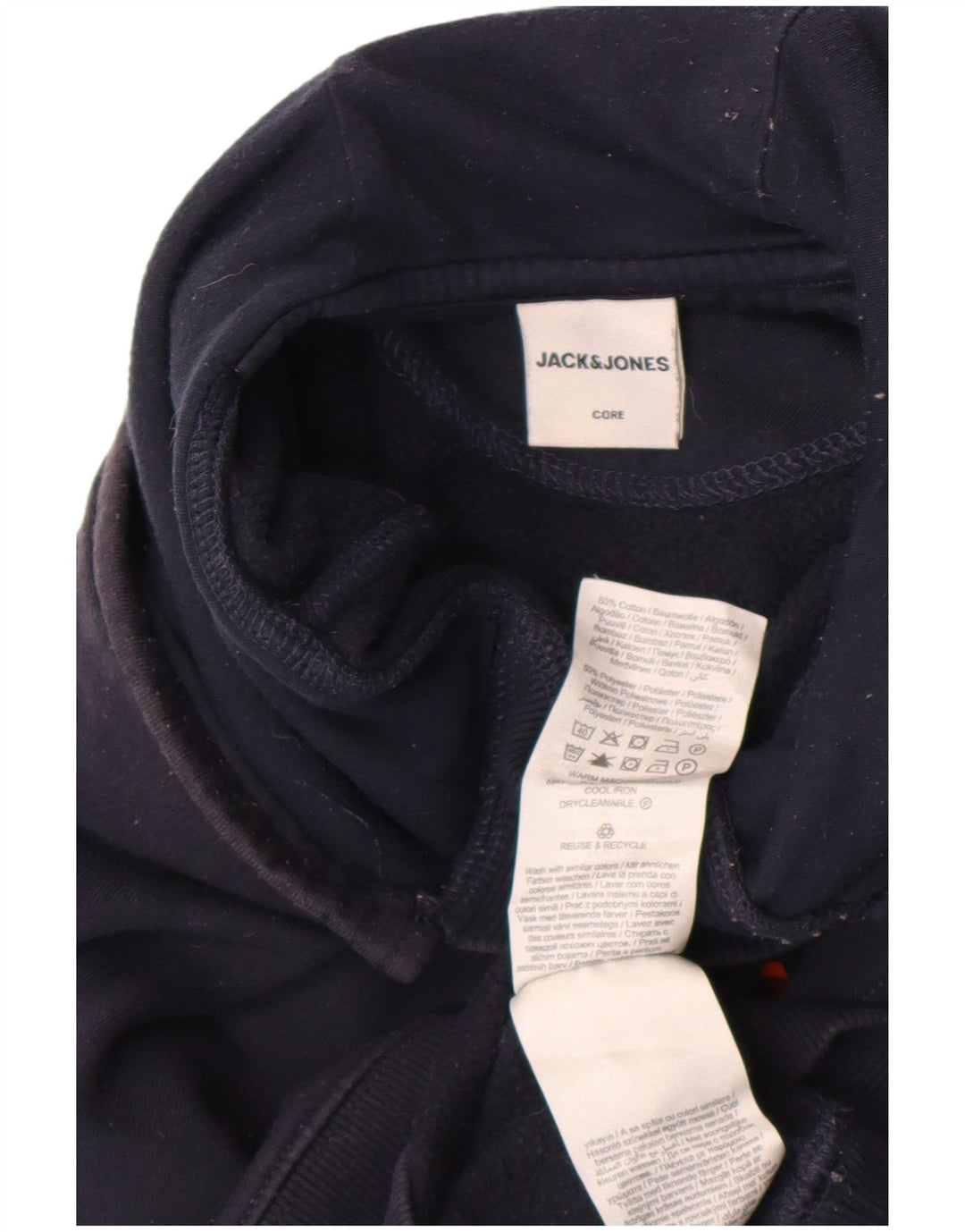 Jack & Jones Herre hættetrøje Jumper Medium Marineblå Bomuld