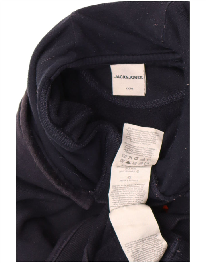 Jack & Jones Herre hættetrøje Jumper Medium Marineblå Bomuld