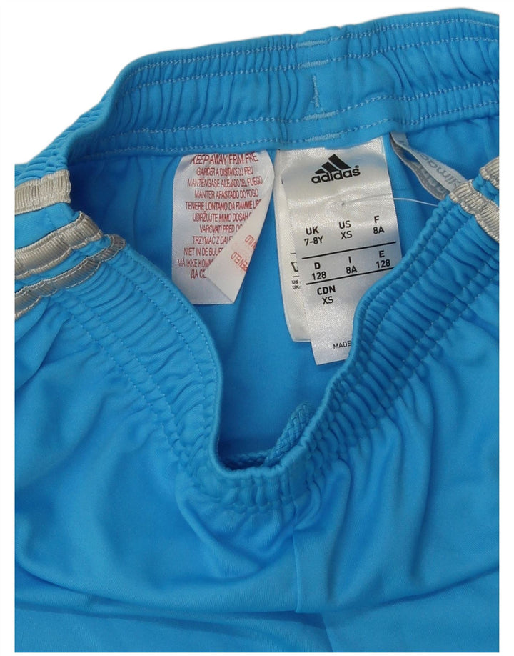 ADIDAS Boys Climacool Sport Shorts 7-8 Years  Blue Polyester