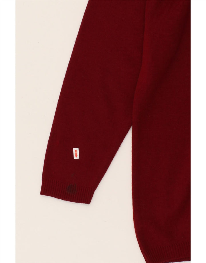 C&A Womens Oversized Cardigan Sweater EU 36/38 Small Burgundy Acrylic Vintage C&A and Second-Hand C&A from Messina Hembry 