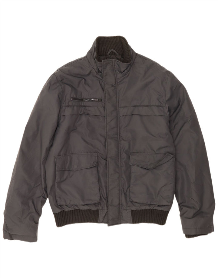 Jack & Jones Bomberjakke til mænd UK 42 XL Grå Nylon