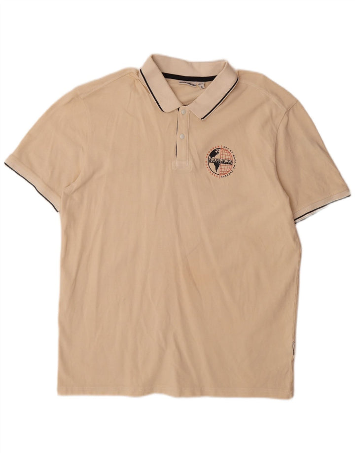 Napapijri herre poloshirt XL Beige