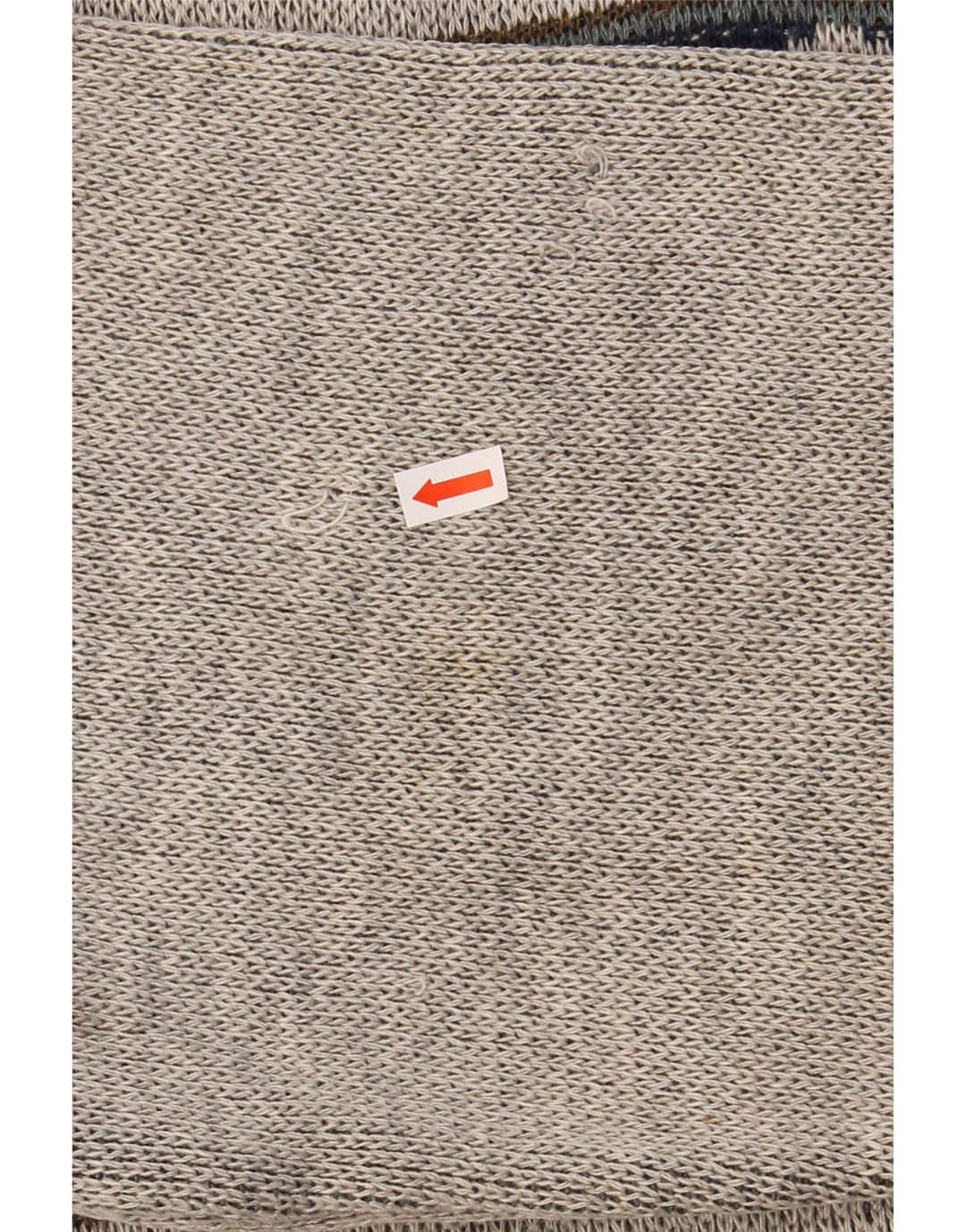 VINTAGE Mens Crew Neck Jumper Sweater Large Grey Fair Isle Vintage Vintage and Second-Hand Vintage from Messina Hembry 