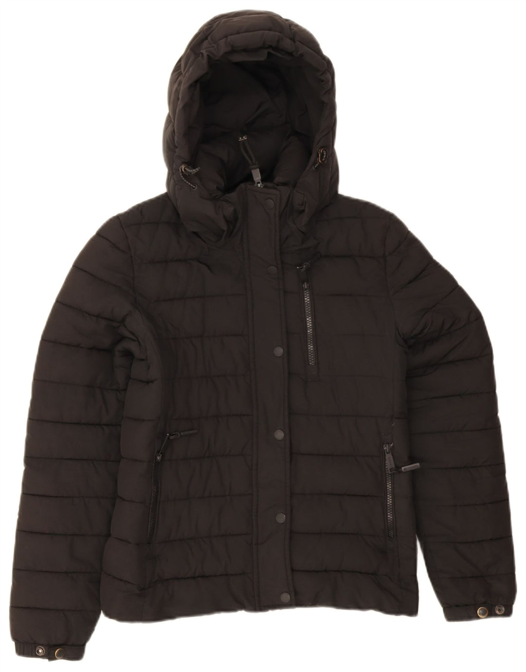 Superdry Polstret hættejakke til kvinder UK 8 Samll Sort