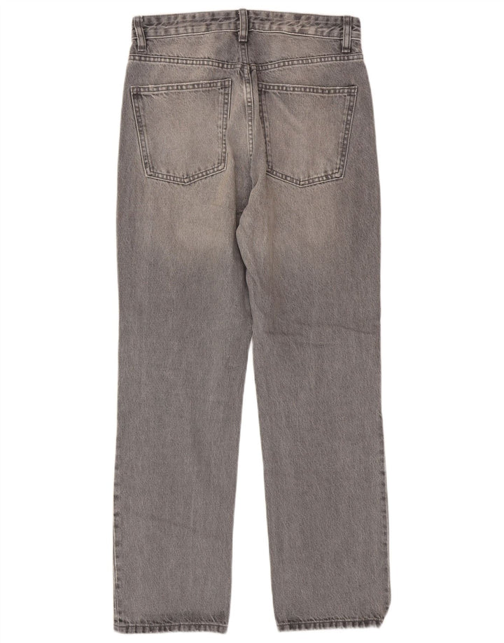 Zara Dame Straight Jeans EU 40 Medium W30 L29 Grå