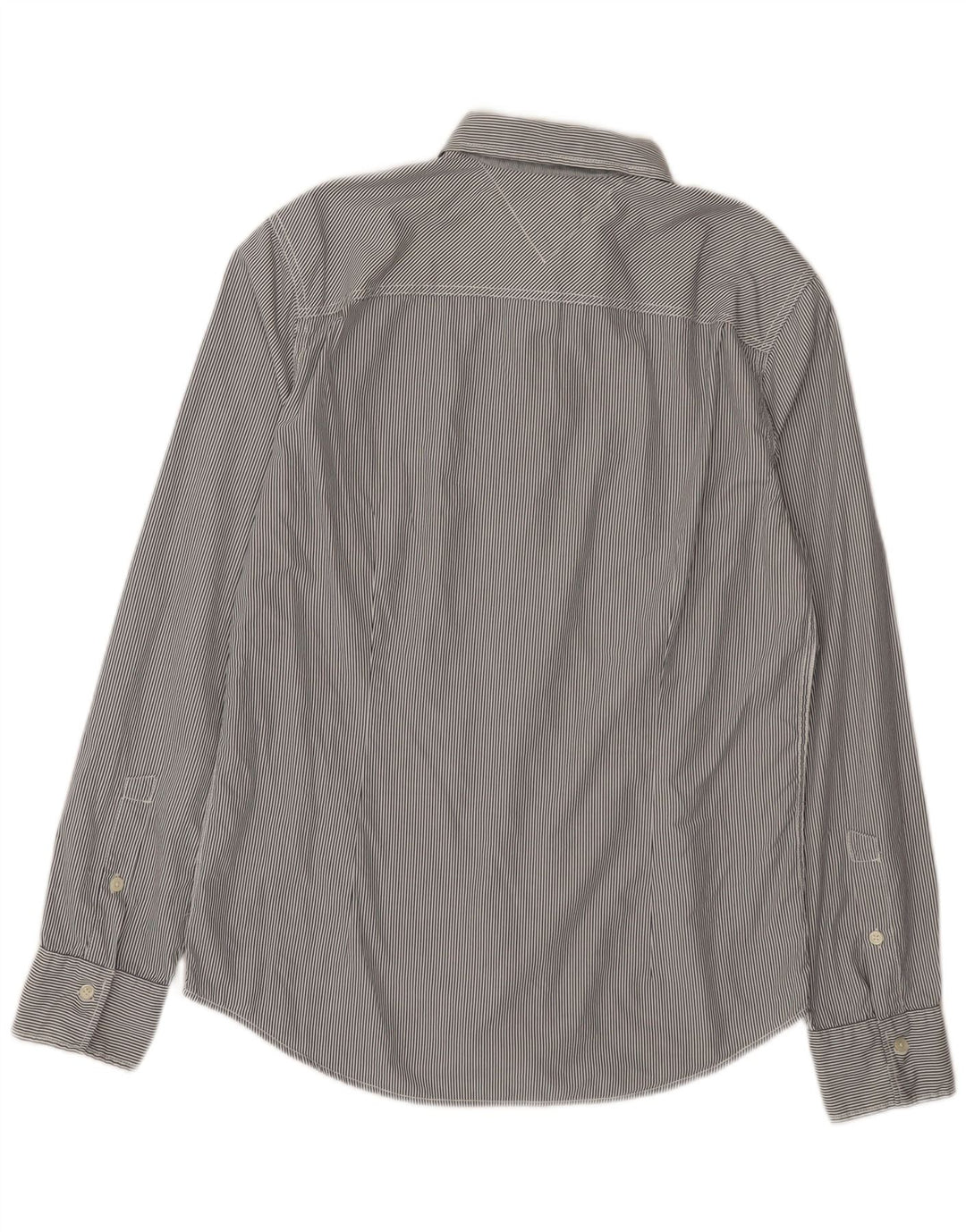 Tommy Hilfiger Herre Slim Fit skjorte Medium Grey Pinstripe Bomuld