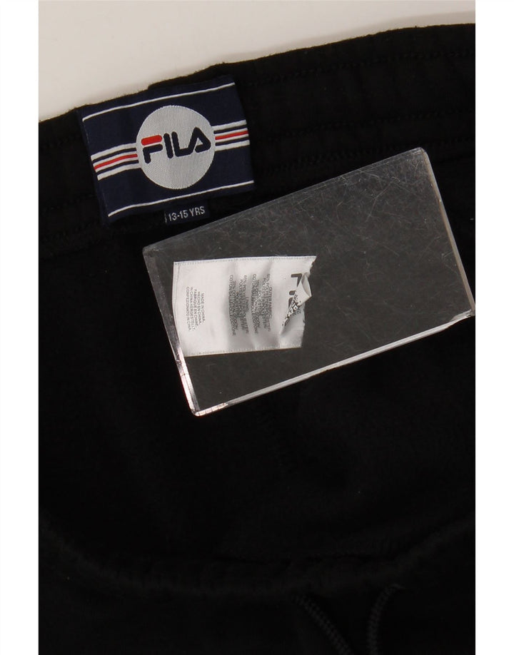 Fila Boys Graphic Sports Shorts 13-14 År Sort Polyester