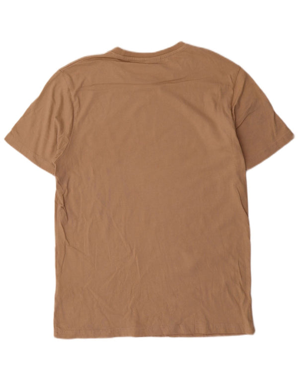 Ellesse Herre Grafisk T-Shirt Top Medium Beige Bomuld