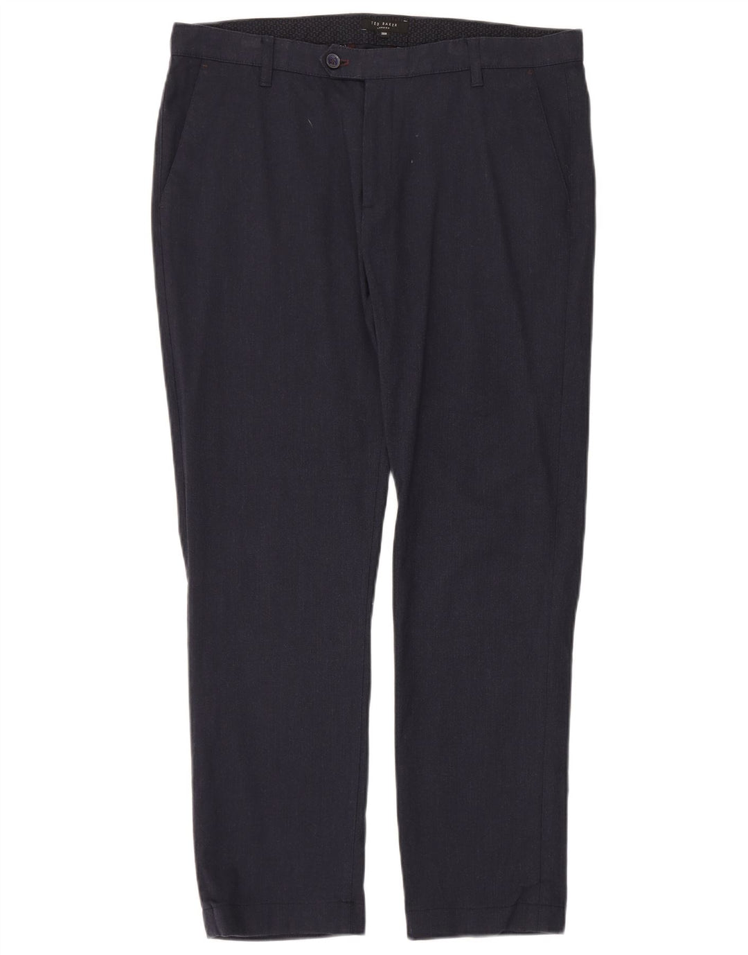 Ted Baker Herre Slim Suit Bukser W36 L30 Marineblå Bomuld