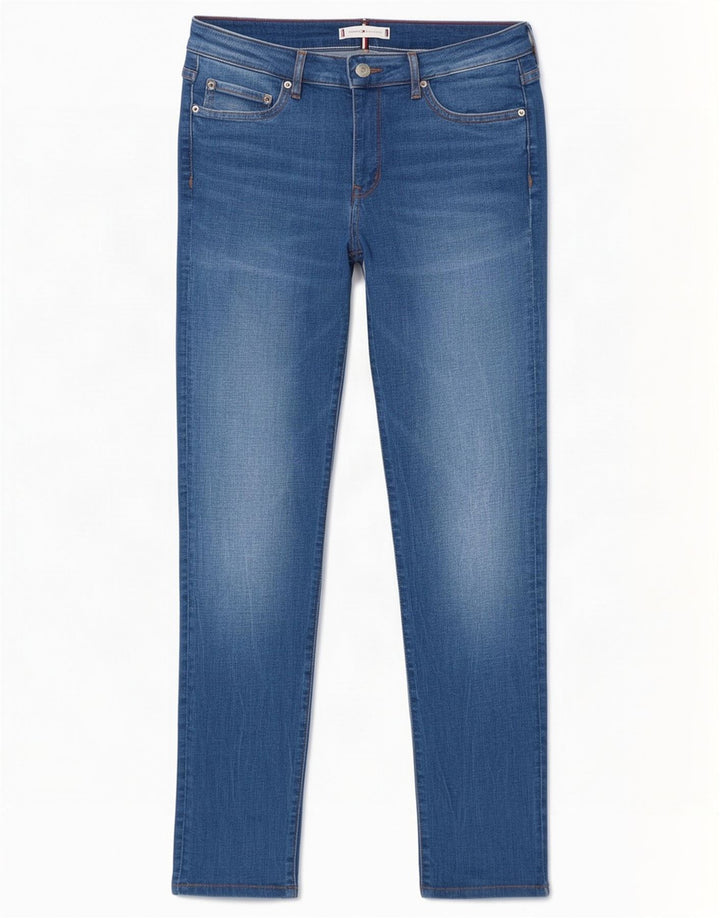 Tommy Hilfiger Kvinder Venice Slim Jeans W30 L27 Blå Bomuld