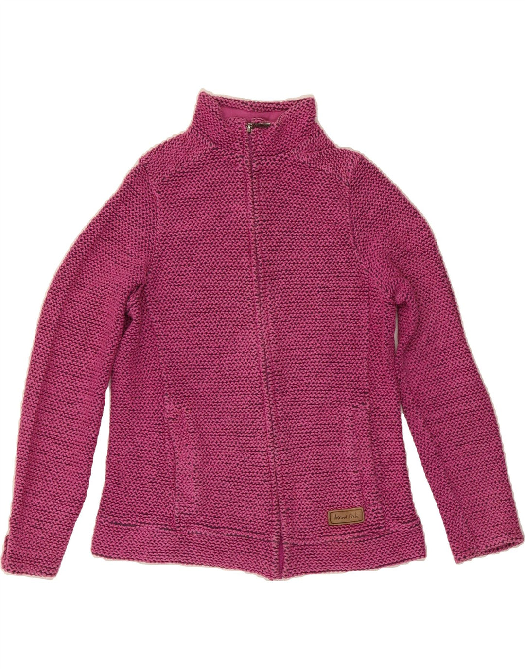 WEIRD FISH Womens Tracksuit Top Jacket UK 10 Small Pink Cotton Vintage Weird Fish and Second-Hand Weird Fish from Messina Hembry 