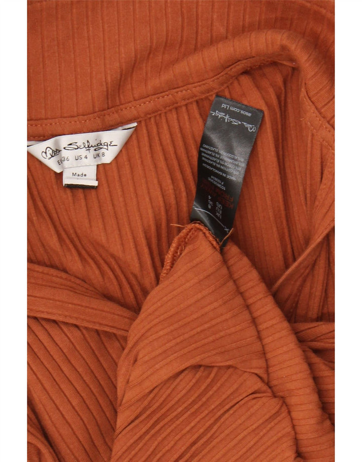 MISS SELFRIDGE Bodysuit til kvinder UK 8 Lille brun bomuld