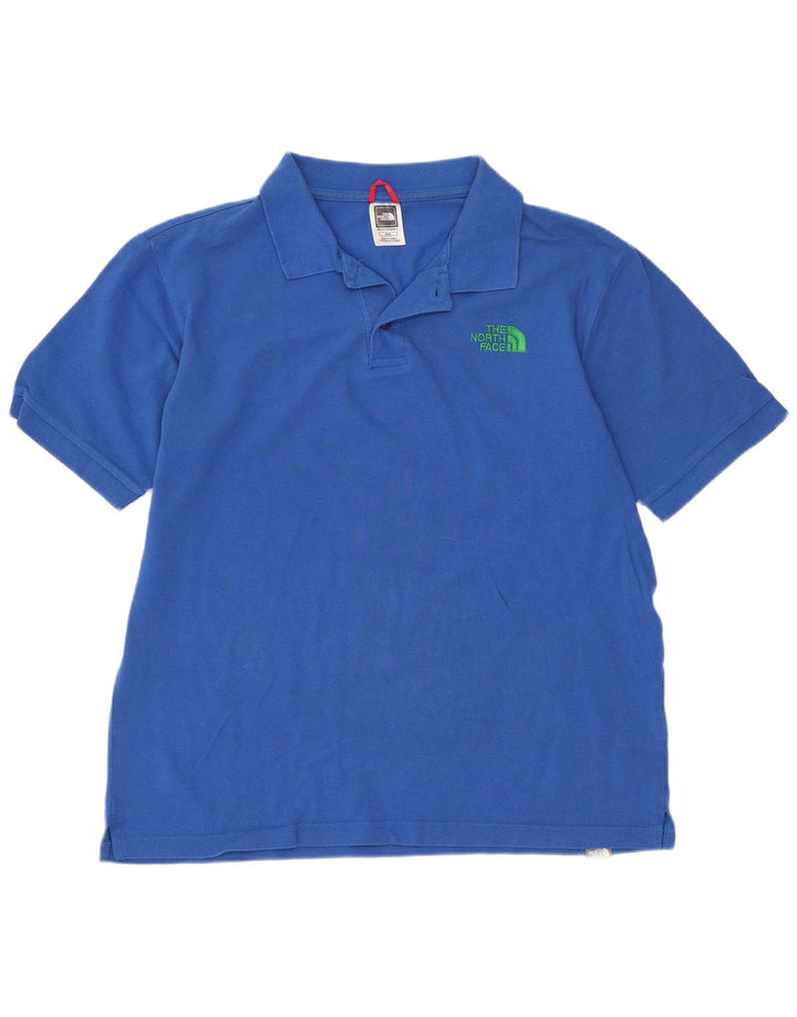 The North Face herre poloshirt mellemblå bomuld