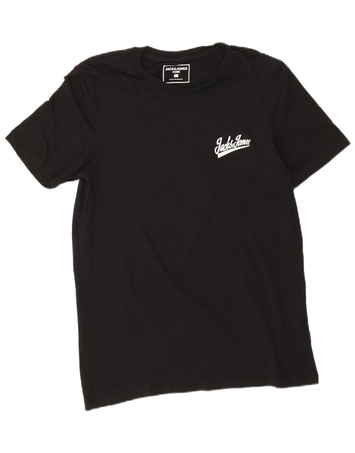Jack & Jones Herre T-Shirt Top Stor Sort Bomuld