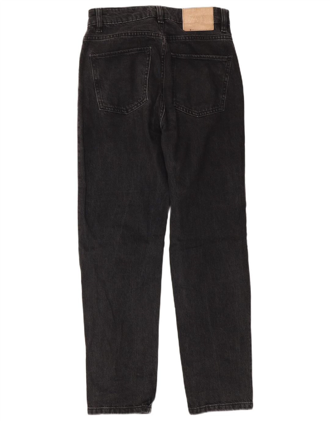 ZARA Straight Jeans til kvinder EU 36 XS W26 L29 Sort