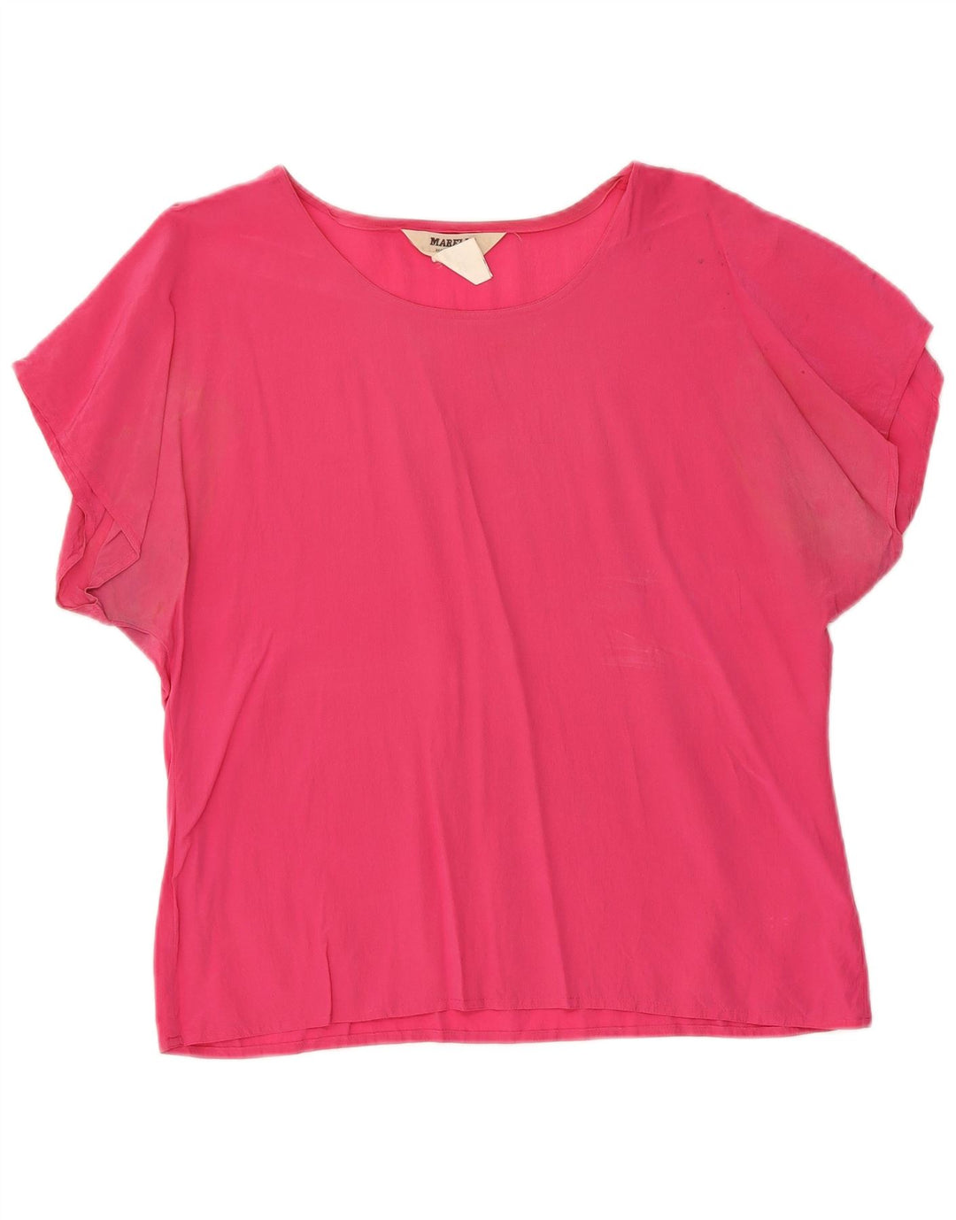MARELLA Damebluse Top UK 16 Large Pink Silk
