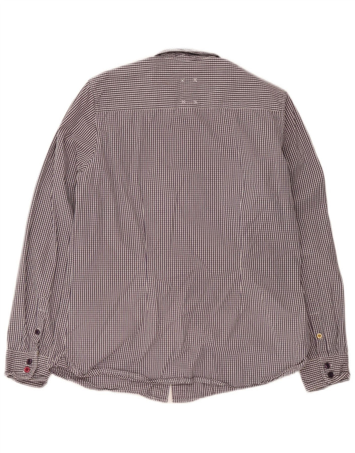 Joules Dameskjorte UK 14 Medium Lilla Gingham Cotton