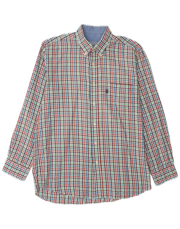 BARBOUR Mens Shirt Medium Multicoloured Gingham Cotton