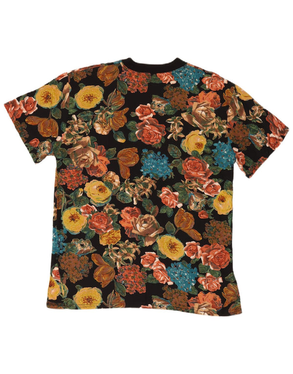 Topazio Damebluse Top UK 14 Medium Multicolored Floral Viscose