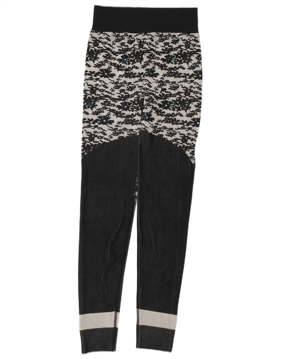 Adidas Dame Stella McCartney Leggings UK 8 Small Grey Floral Polyester