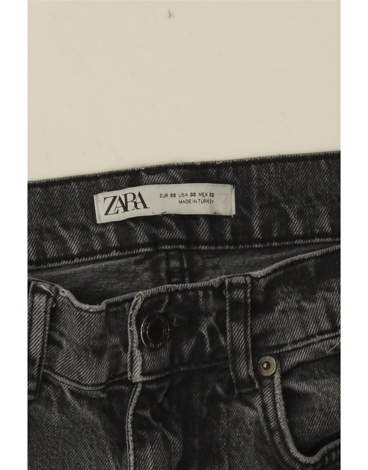 Zara Straight Jeans til mænd EU 38 Small W30 L32 Grå