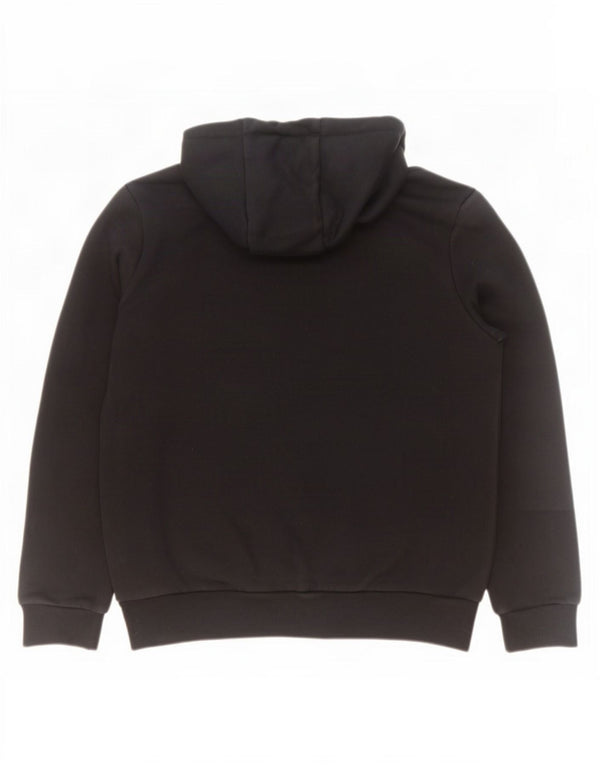 Puma Mens Graphic Hoodie Jumper Small Black Cotton