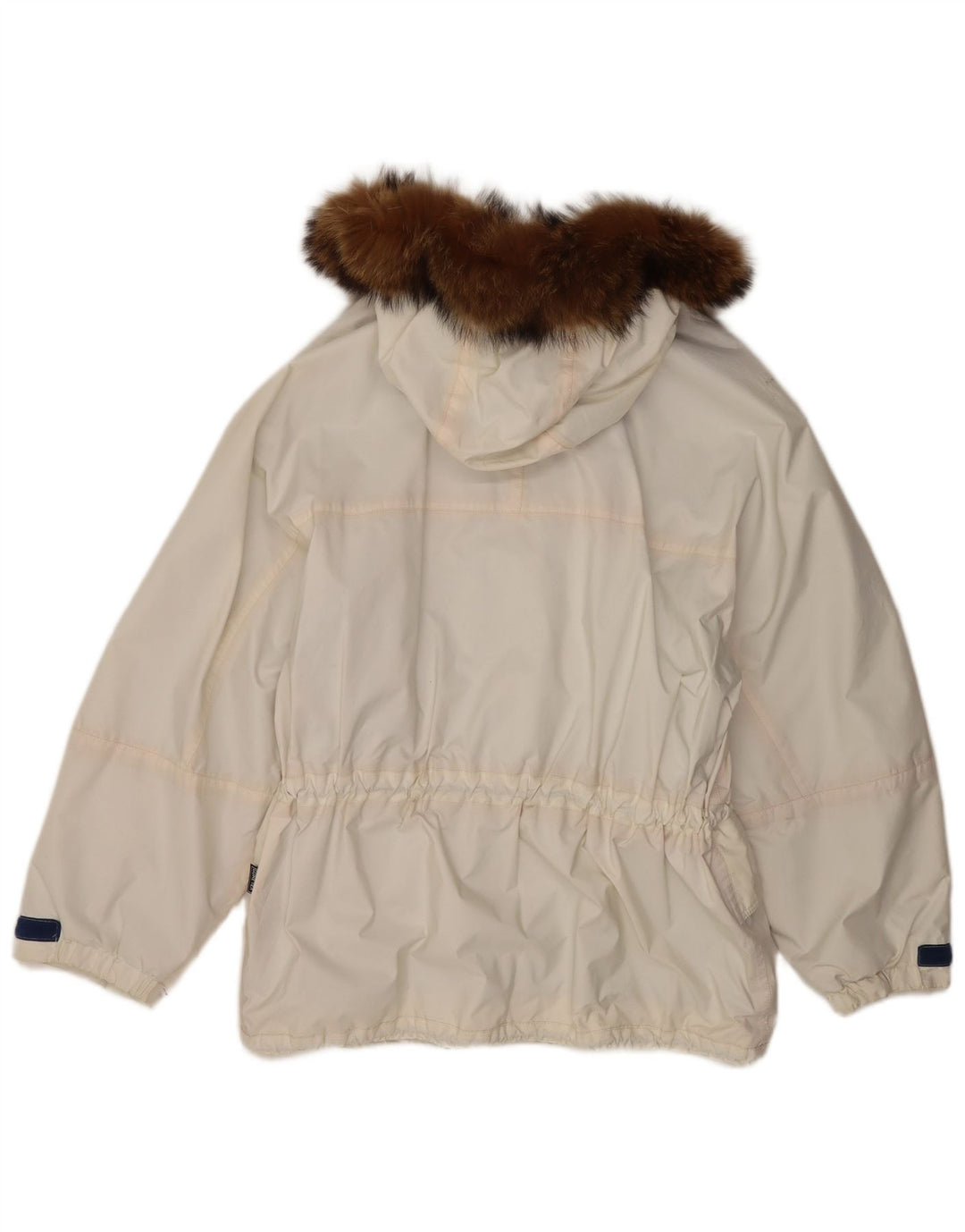 Ladakh Dame Hætte Oversized Windbreaker Jacket EU 46 XL Hvid Polyester