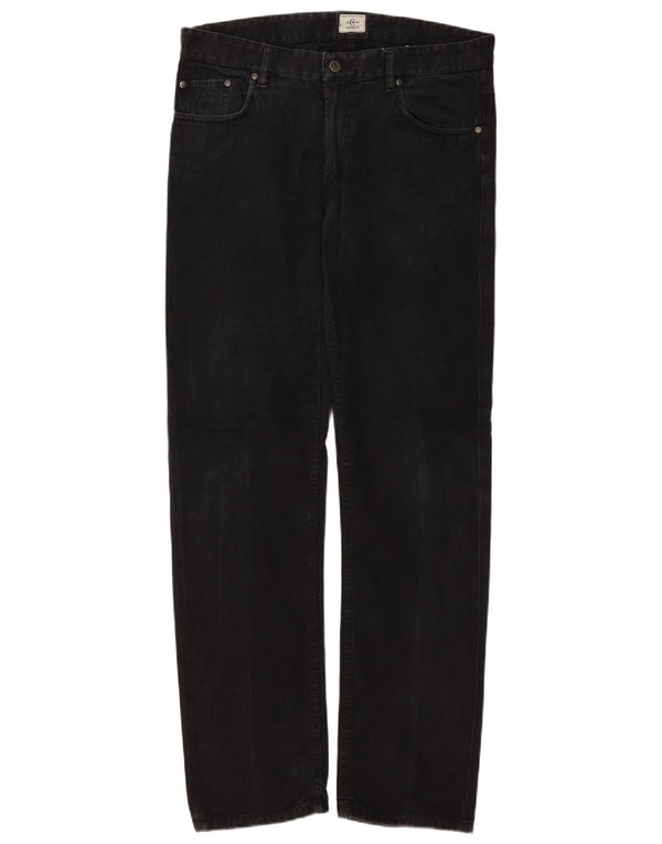 CERRUTI 1881 Mens Straight Jeans W36 L34 Black
