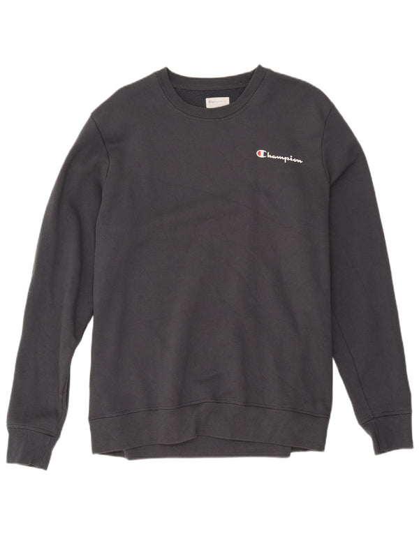 Champion Herre Sweatshirt Jumper Large Grå Bomuld