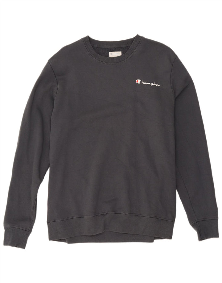 Champion Herre Sweatshirt Jumper Large Grå Bomuld
