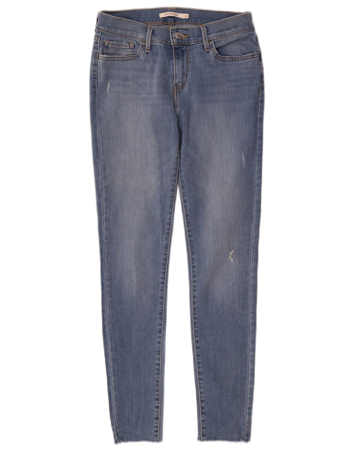 Levi's Dame 710 Super Skinny Jeans W28 L28 Blå