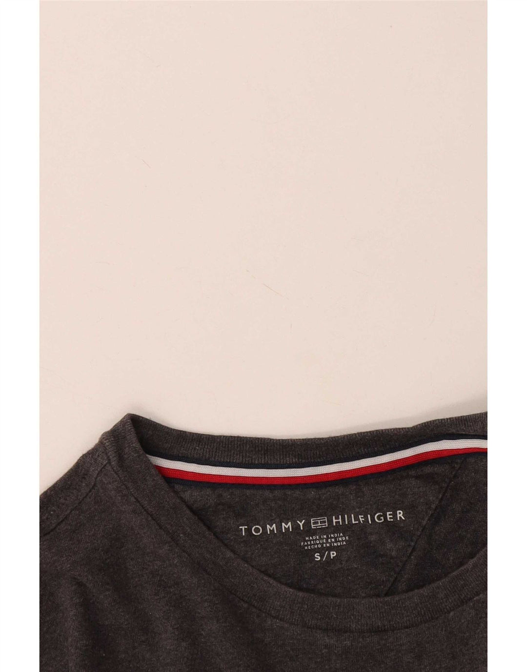 Tommy Hilfiger Herre T-Shirt Top Lille Grå
