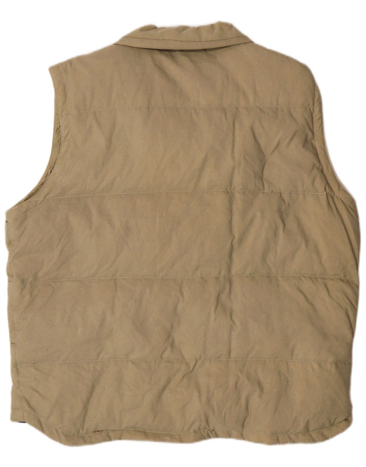 Asics Herre Polstret Gilet UK 40 Stor Beige Polyamid